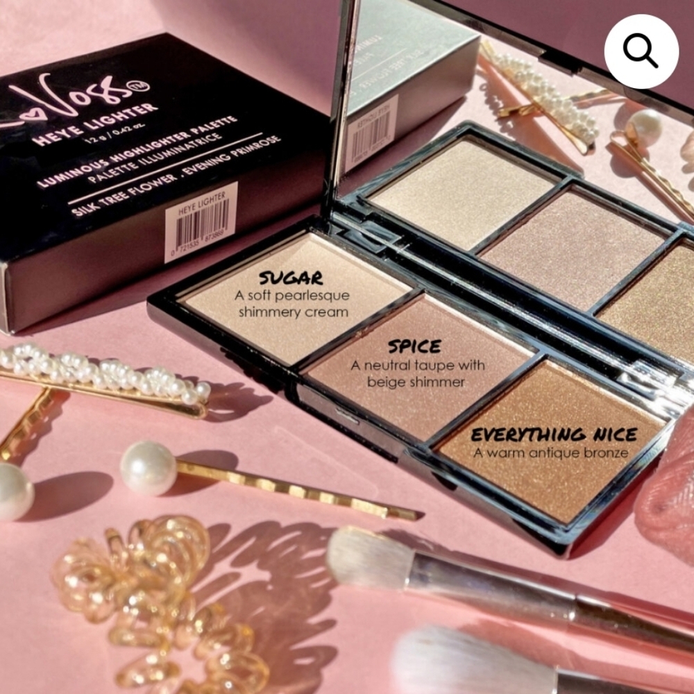 Ka Voss Heye Highlighter Palette - Cream, Brown, Gold - Picture 2 of 4
